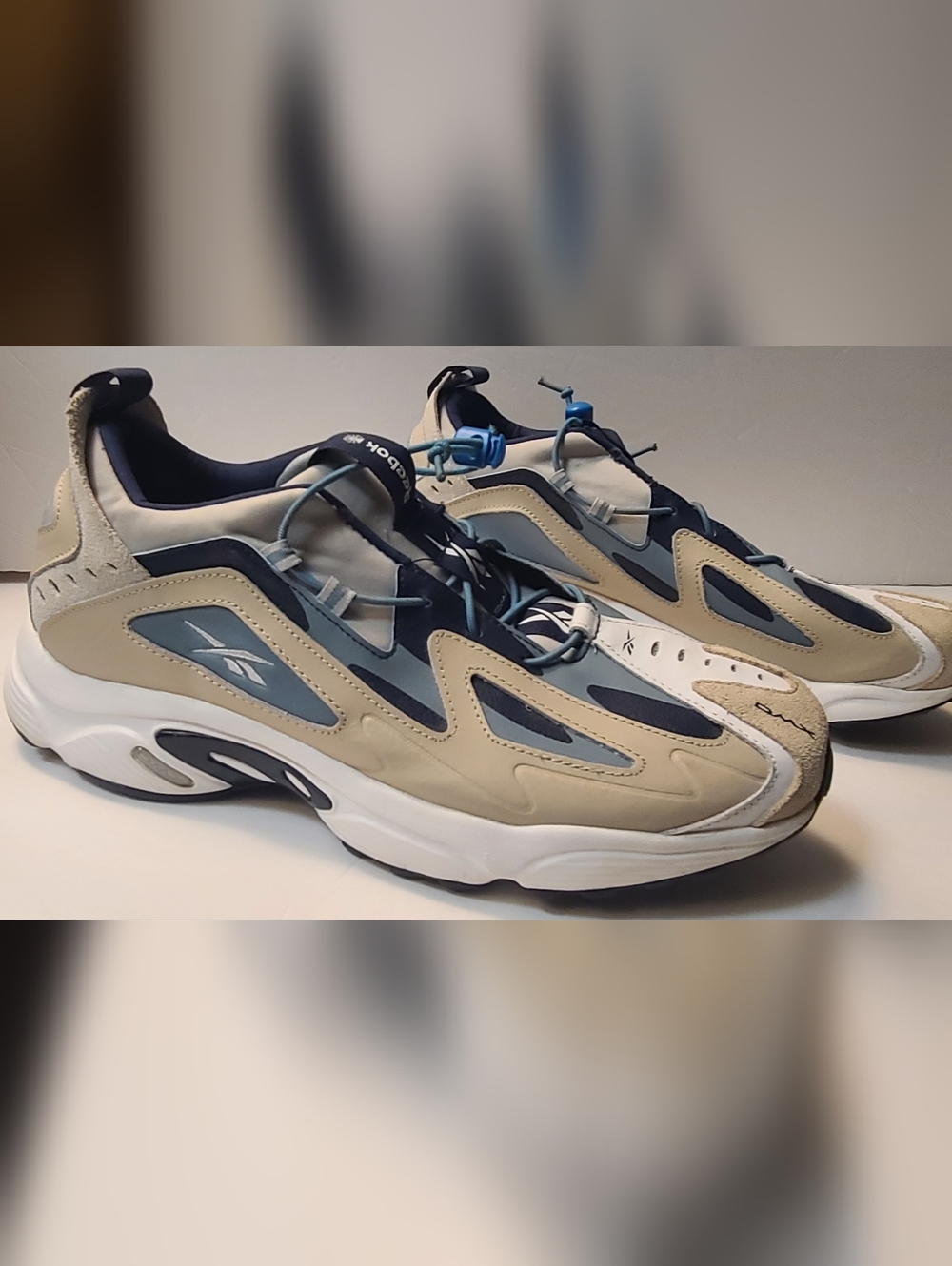 Reebok DMX 1200 CN7588 Grey Blue Sneakers Athletic Men"s